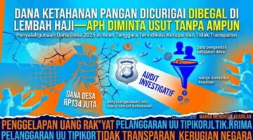 Rp134 Juta Dana Ketahanan Pangan Diduga Tak Dinikmati Warga, Lembah Haji Minta Penegak Hukum Bergerak Cepat